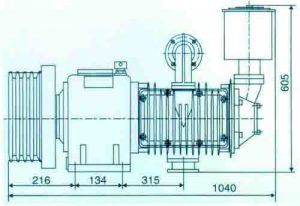 one cylinder cement silo compressor with water cooled diesel engine set1