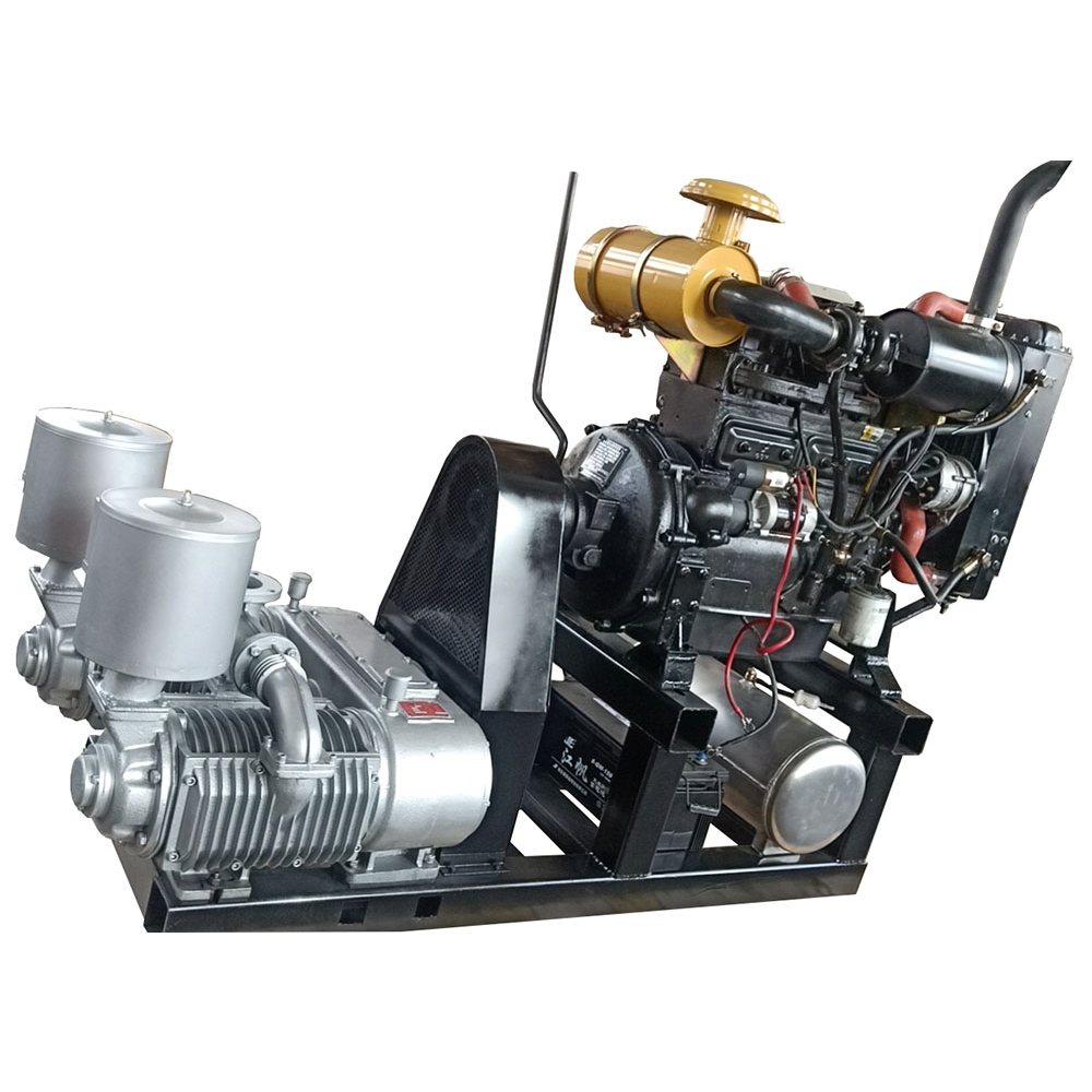 gwb 14.2d stationary type two cylinders compressor with water cooled diesel engine